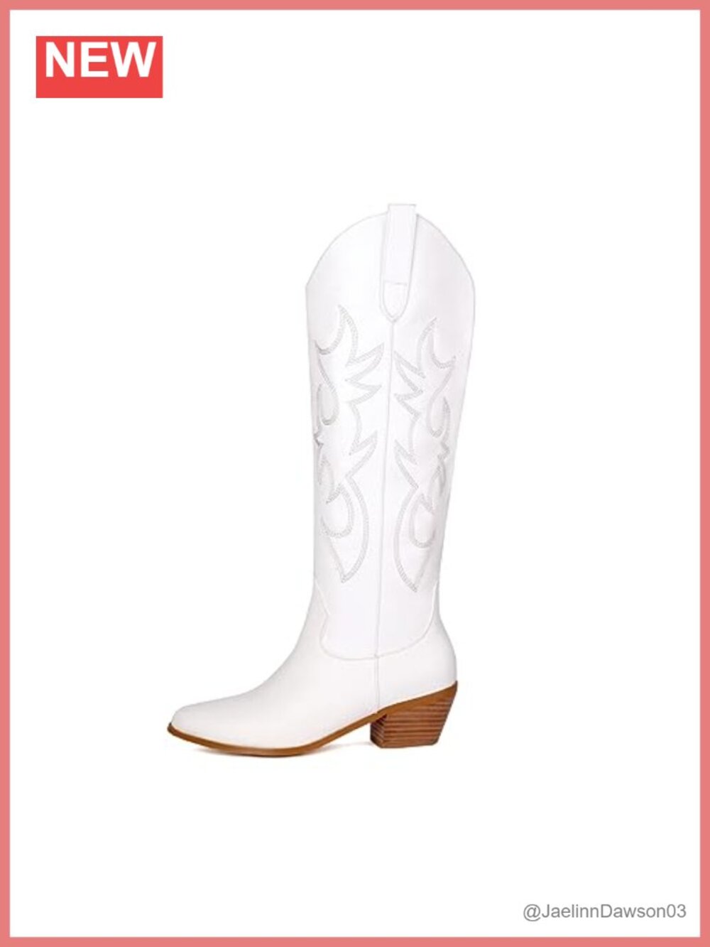 Glitter Sparkle Cowboy Boots Pointed Toe Faux Leather Knee-High